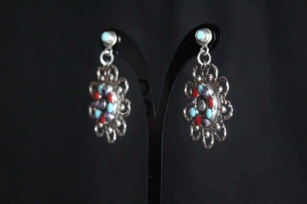 Aretes Flor Multicolor