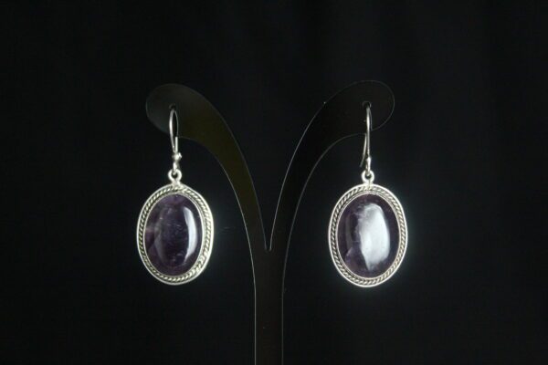 Aretes Óvalos de Amatista