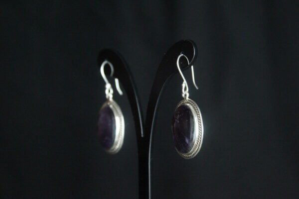 Aretes Óvalos de Amatista